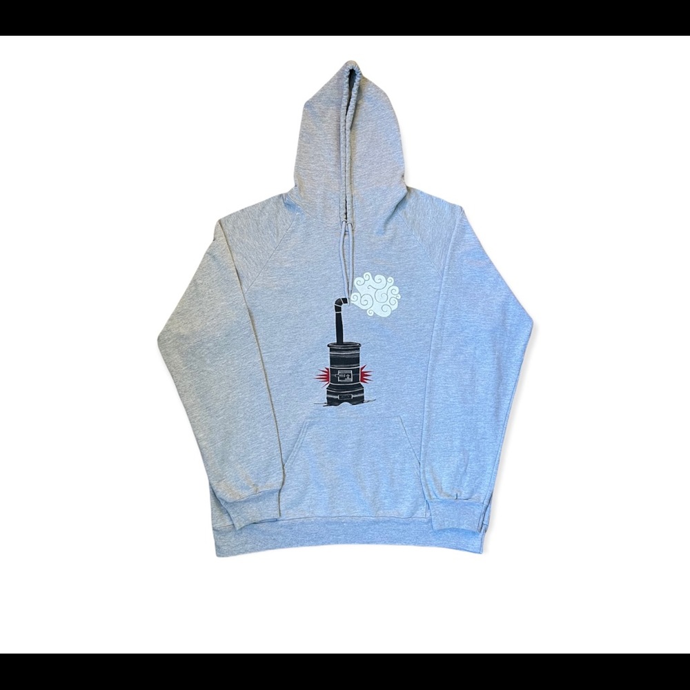 American Apparel Fleece Gray Size-XL Hoodie